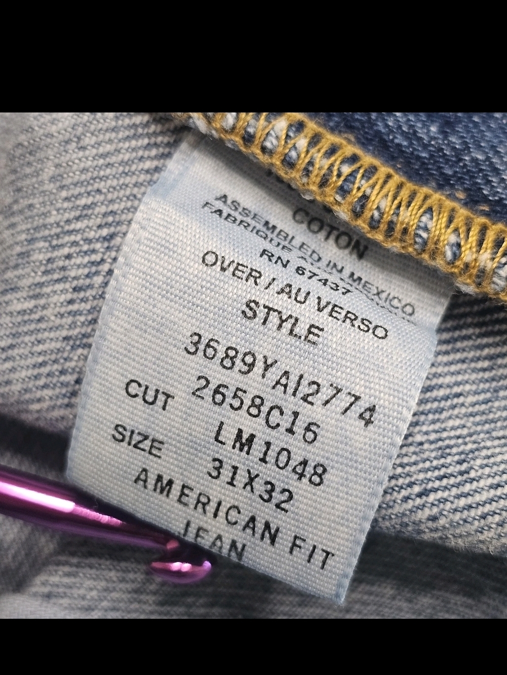 Vintage 90s Polo Jeans Co Ralph Lauren Jeans American Fit Mens 29 X 33 Flag - Picture 5 of 16